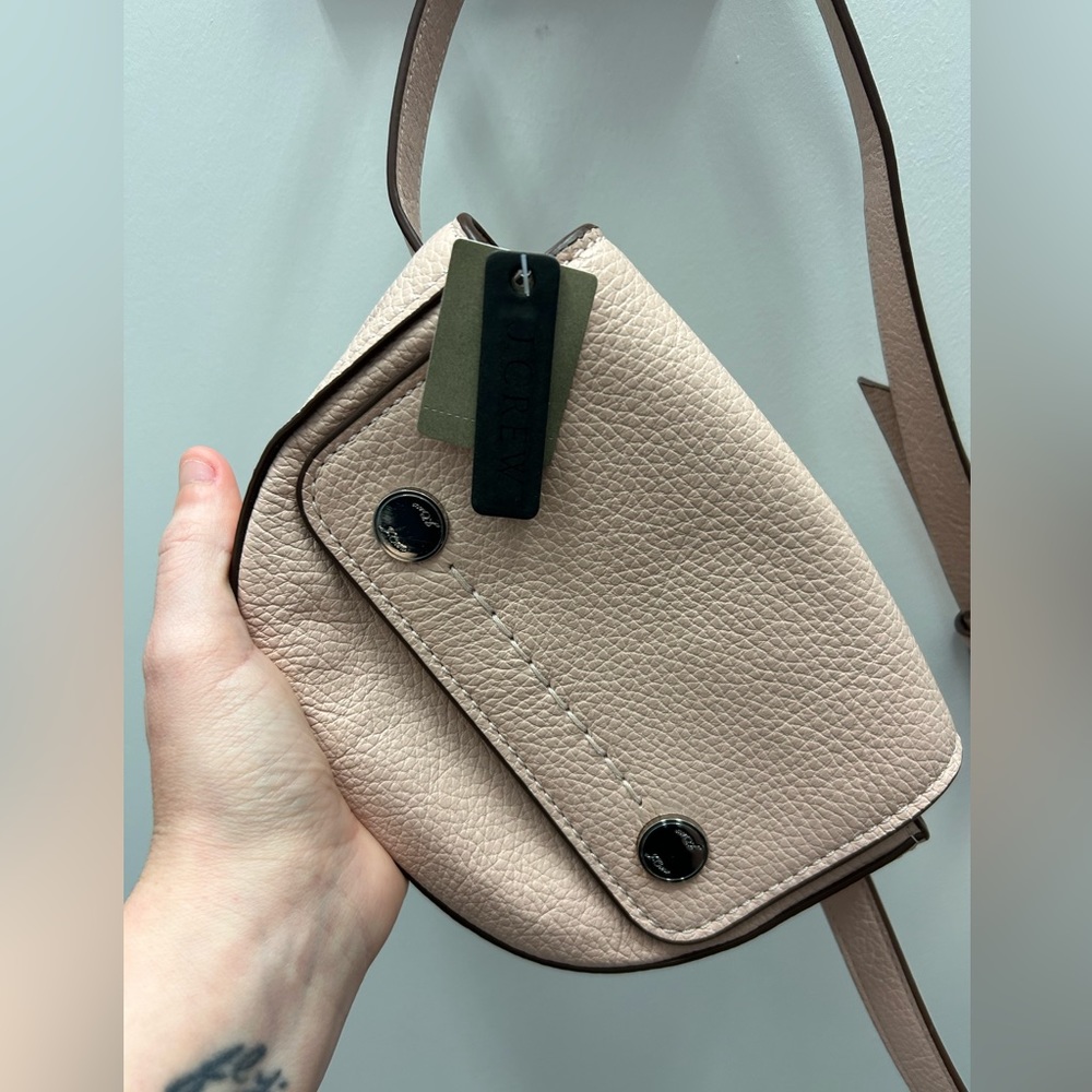 NWT beige leather J.Crew belt bag